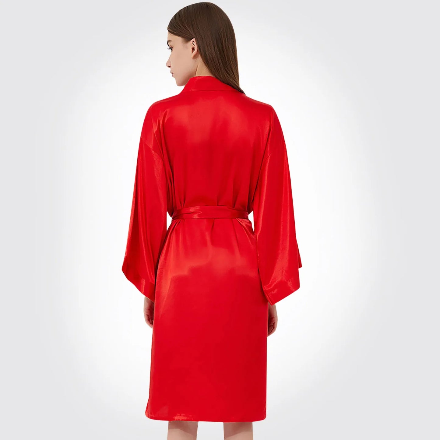 Women's Elegant Bridesmaid Bathrobe Wedding Party Team Bride Robe Letters Kimono Soft Satin Pyjamas Robe For Women пижама