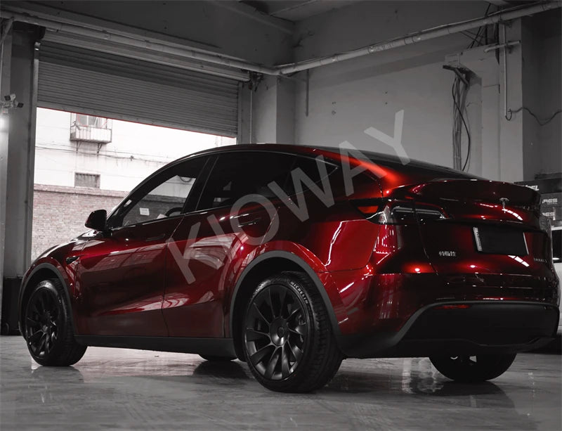 Highest quality PET Liquid Dragon Red vinyl wrap film gloss liquid red wrap vinyl film PET liner for car wrap quality Warranty
