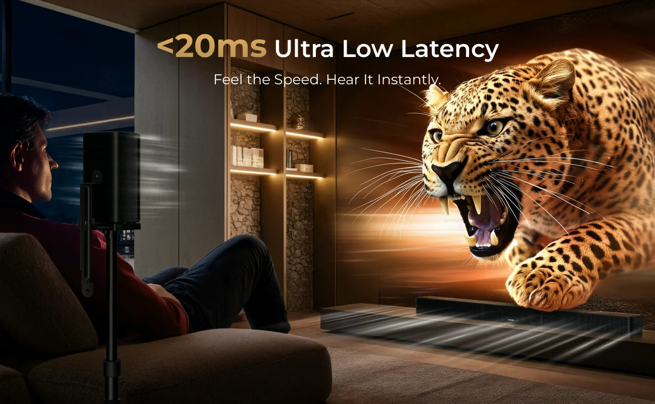 ULTIMEA Skywave X40 5.1.2ch Wireless Surround Sound System for Smart TV with Dolby Atmos, 530W Soundbar with Wireless Subwoofer