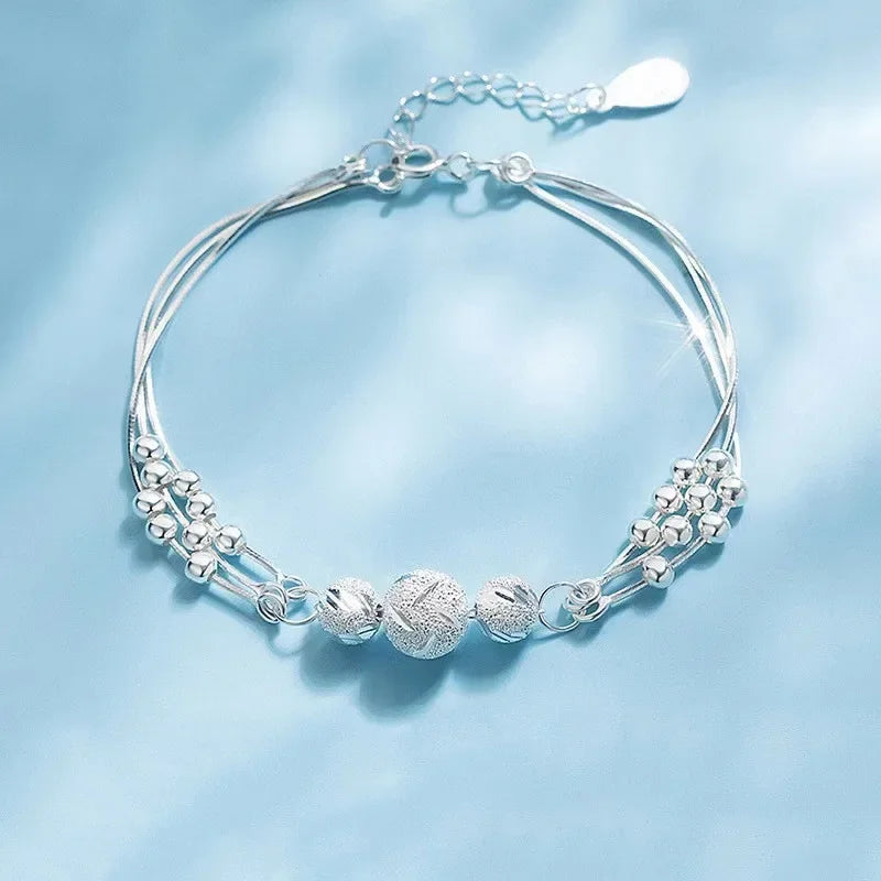 925 Sterling Silver Bracelet Fashion Multiple Styles Bracelet Chain For Women Fashion Luxury Charm Bracelet Wedding Jewelry Gift