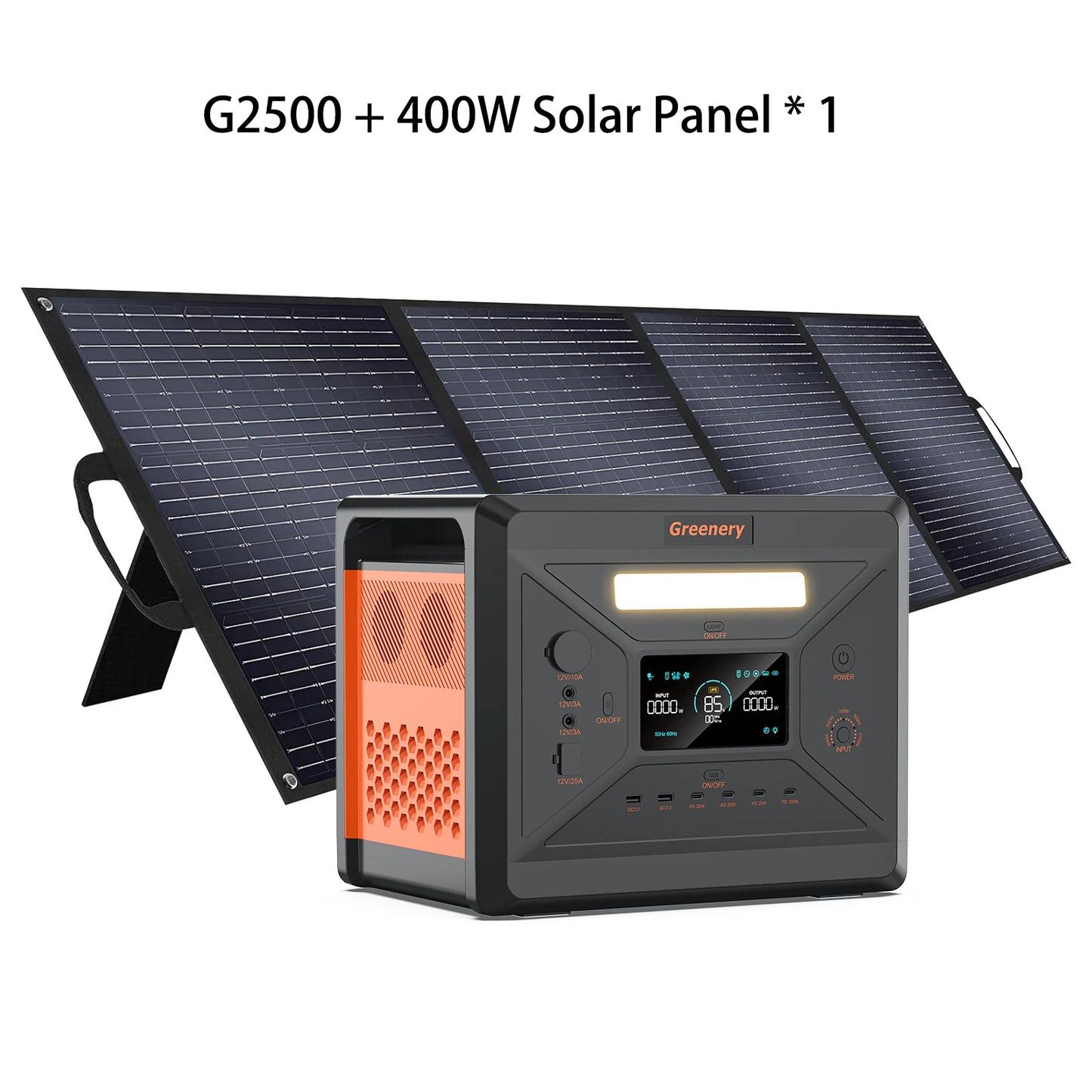 Greenery G2500 2400W MPPT Portable Solar Generator For RV