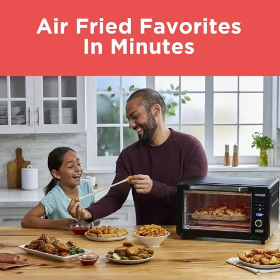 6-Slice Digital Air Fry Toaster Oven with Crisp 'N Bake Technology for Even Baking and Frying Stainless Steel Finish Silver Col