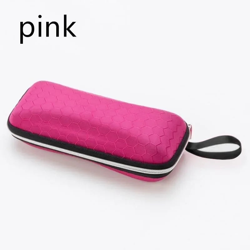New Honeycomb Zipper Glasses Case portable Sunglasses Case Zipper Bag Hard Eye Glasses Case Glasses  box Urn Urn necklace