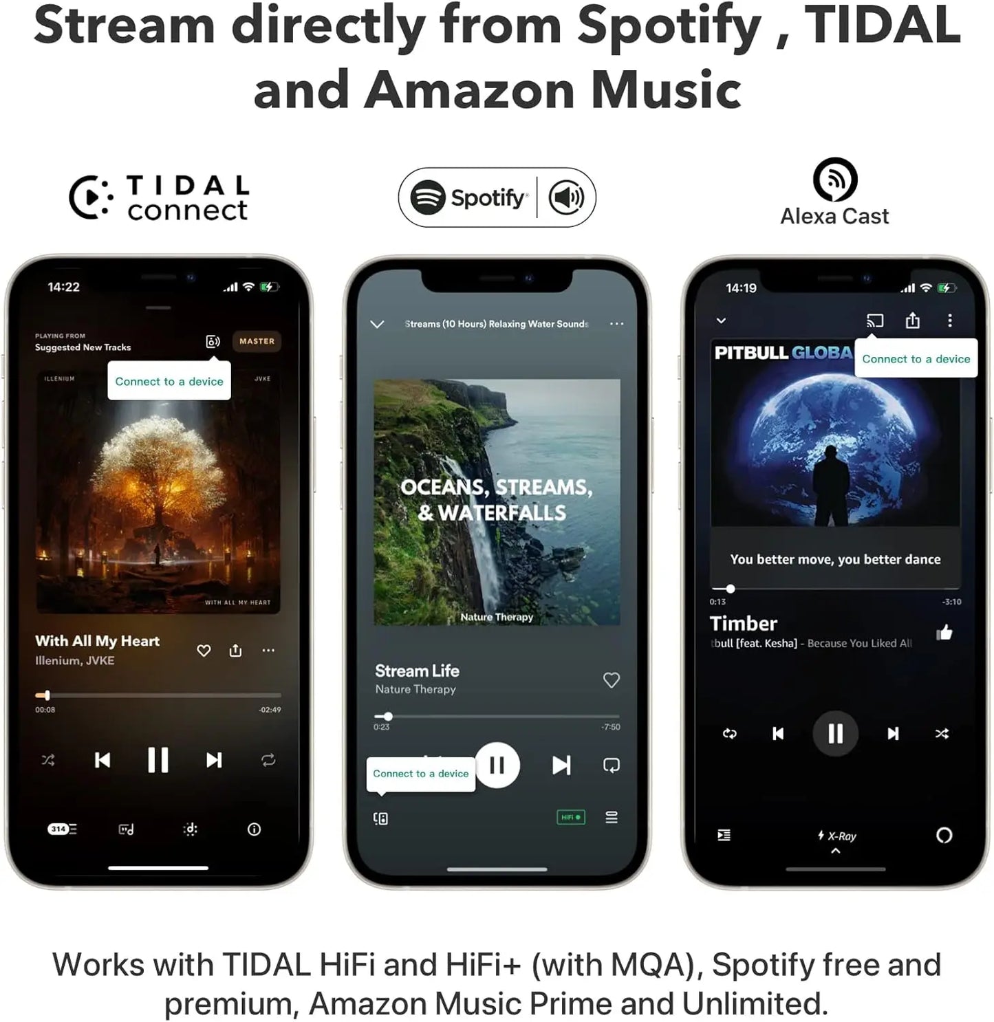 2 Wireless Audio Streamer, Multiroom Stereo, Preamplifier, Works with Alexa and Siri Voice Assistants, Stream Hi-Res Audio