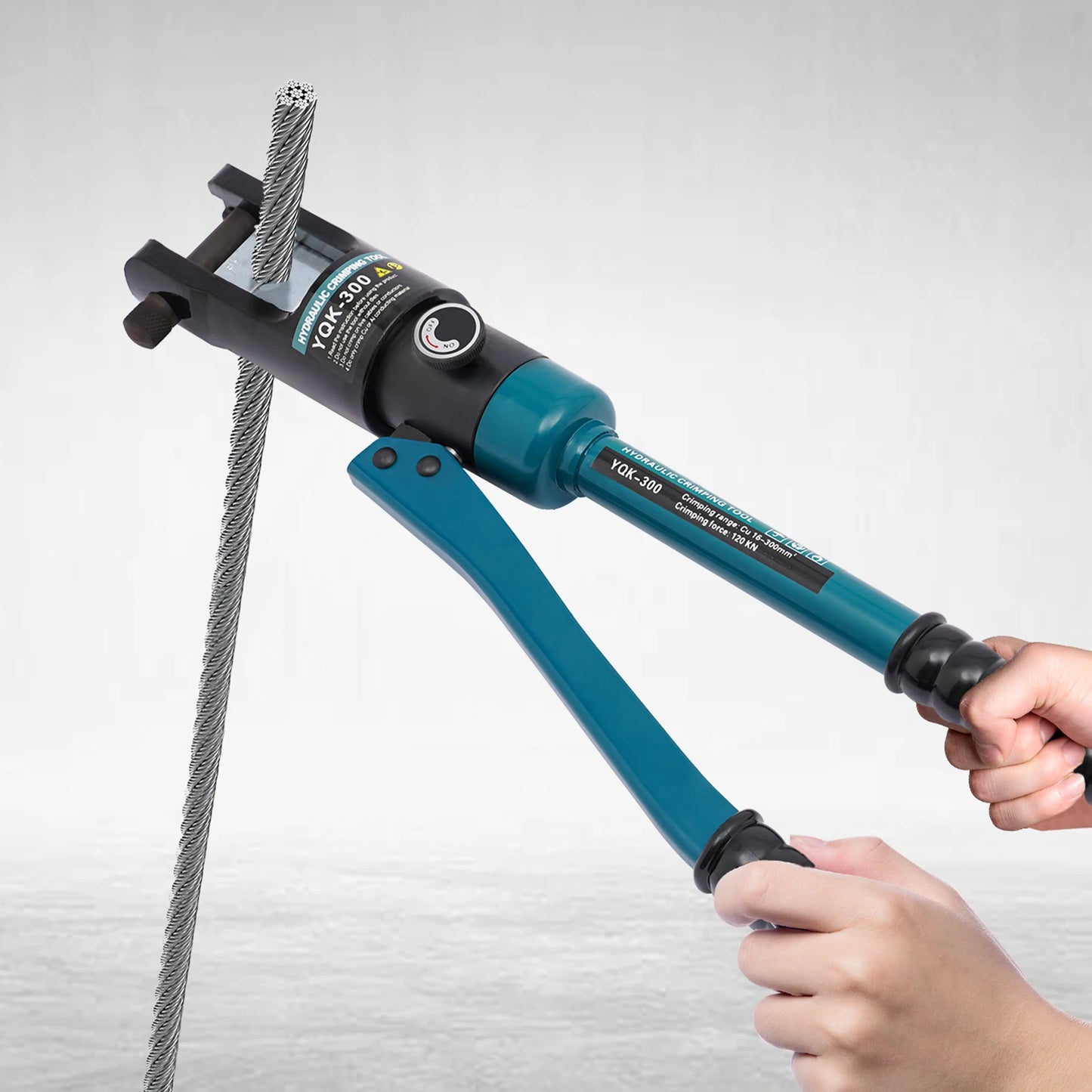 YQK300 Tonne Hydraulic Crimping Tool Rope Balustrade Wire Cables Copper Crimper equipped with 4 seals
