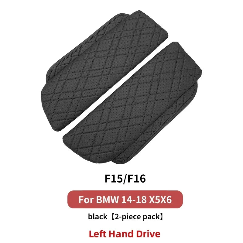2PCS Car Central Armrest Box Console Cover Auto Styling Accessory For BMW Series5 G30 G38 F10 F11 F18 F15 F16 G05 G07 X5X6X7 LHD