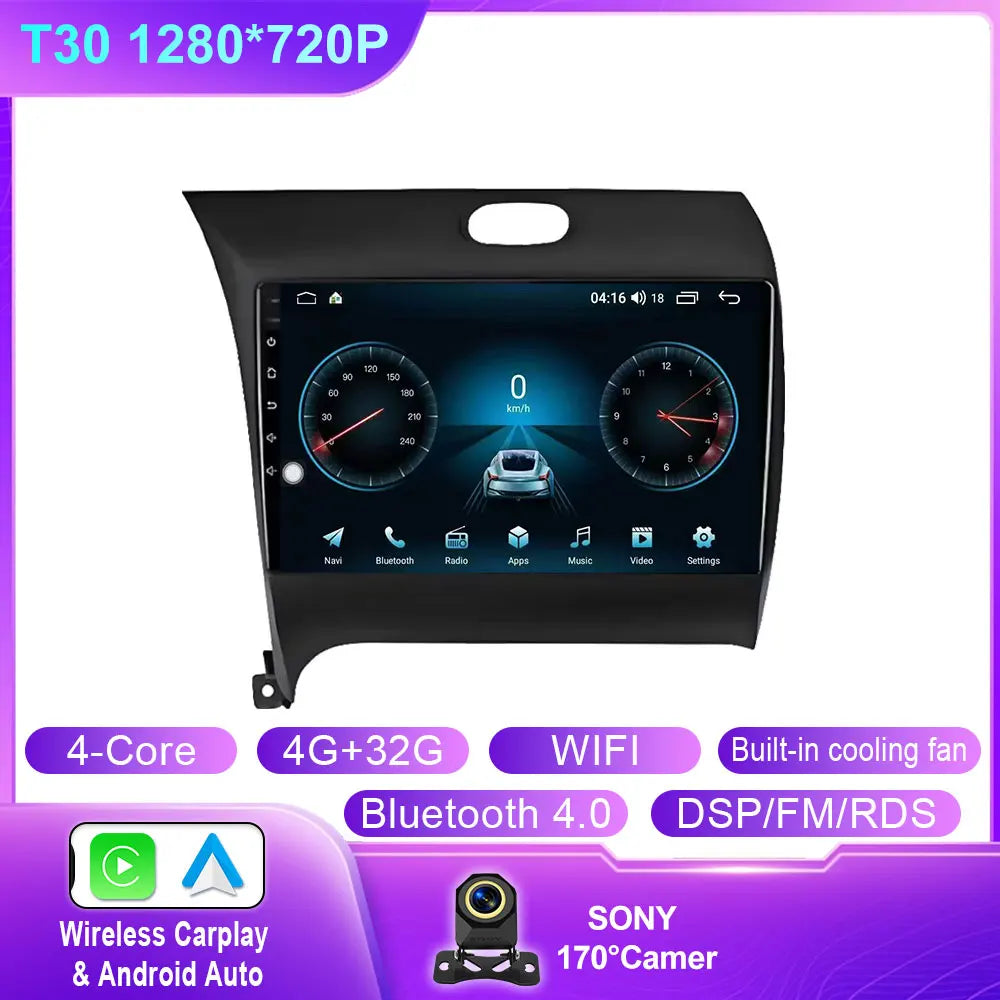 Android 14 For Kia Cerato 3 K3 Forte 2013 2014 2015 2016 2017 2018 Car Auto Radio Multimedia Player Navigation GPS NO 2din DVD
