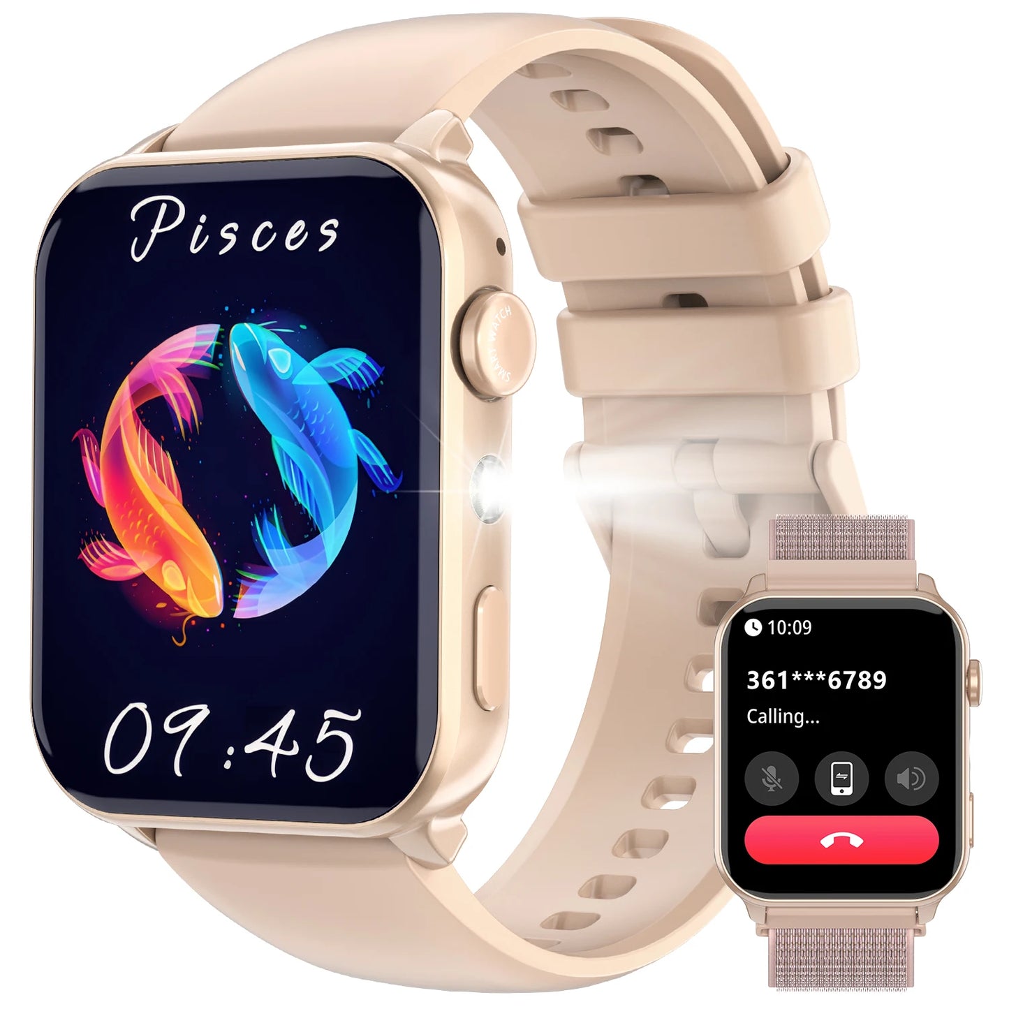 SOPZTENI 2025 New R30 Max Smartwatch with LED Flashlight 1.91'' TFT Screen Health Monitor Bluetooth Call Watch for Android IOS