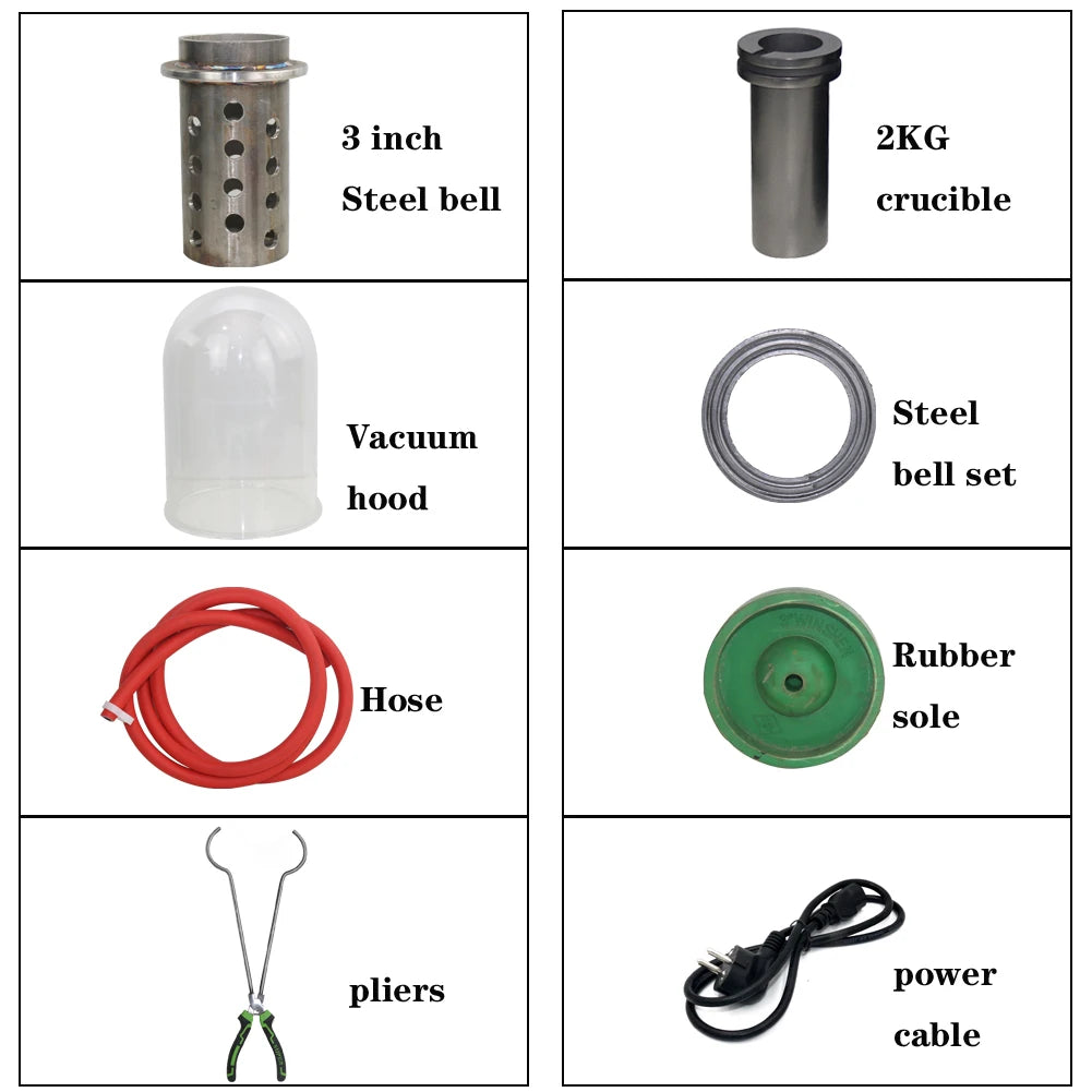 Manufacturer!!! Cast Vacuum and Melting Machine Digital Display High Temperature Refining Precious Metal Jewelry Casting Tool