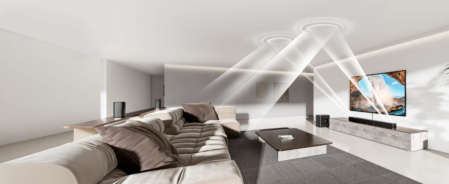 ULTIMEA Skywave X40 5.1.2ch Wireless Surround Sound System for Smart TV with Dolby Atmos, 530W Soundbar with Wireless Subwoofer