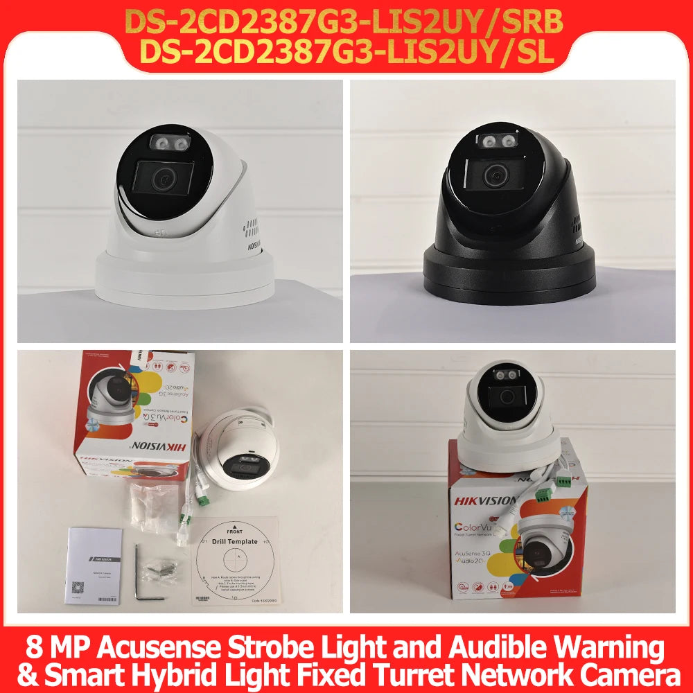 Hikvision 8MP 4K Smart IP Camera DS-2CD2387G3-LIS2UY