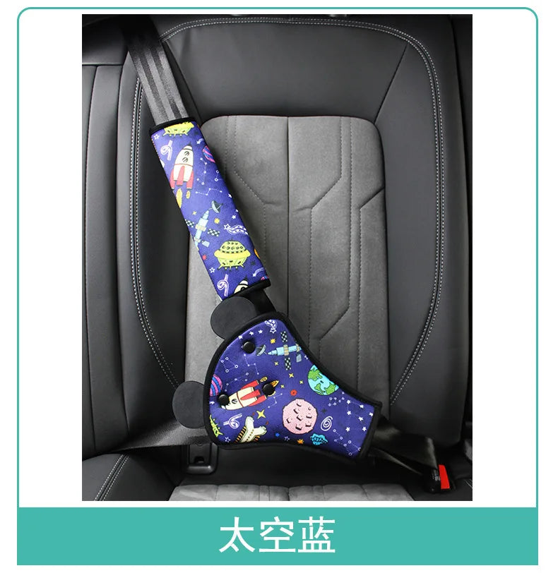 Car Child Seat Belt, Seat Shoulder Cover Holder, Seat Belt Protective Cover, Child Neck Limiter, Belly Protection