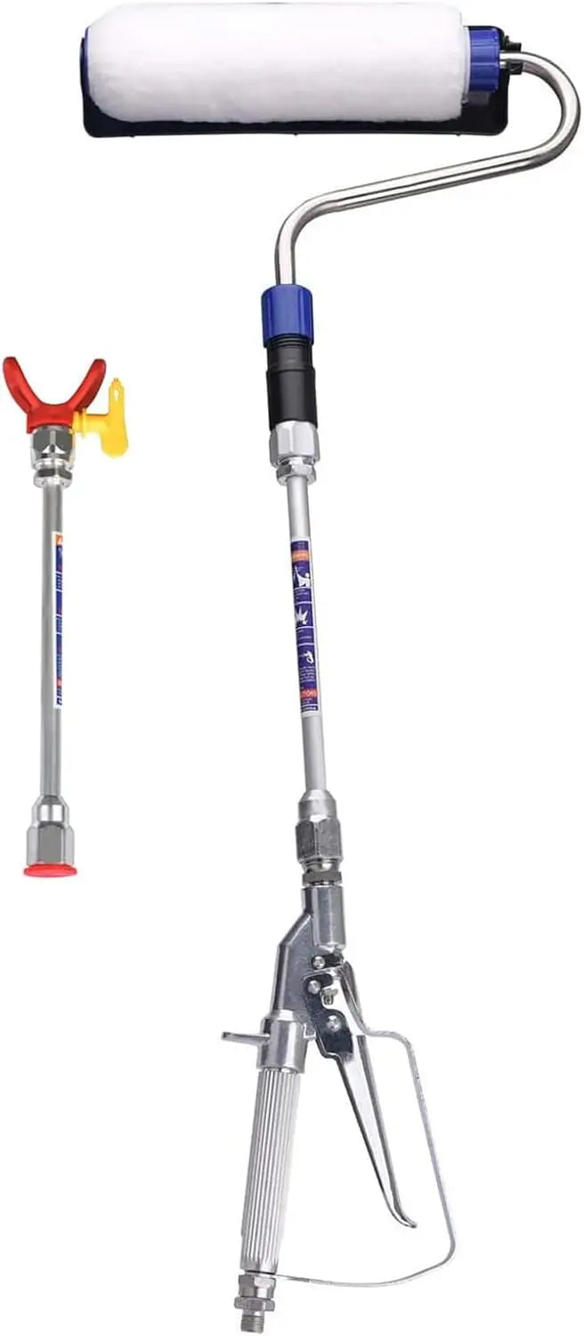 Airless Paint Spray Roller Attachment Kit with High Pressure Wand and 10-Inch Extension for Airless Paint Sprayers