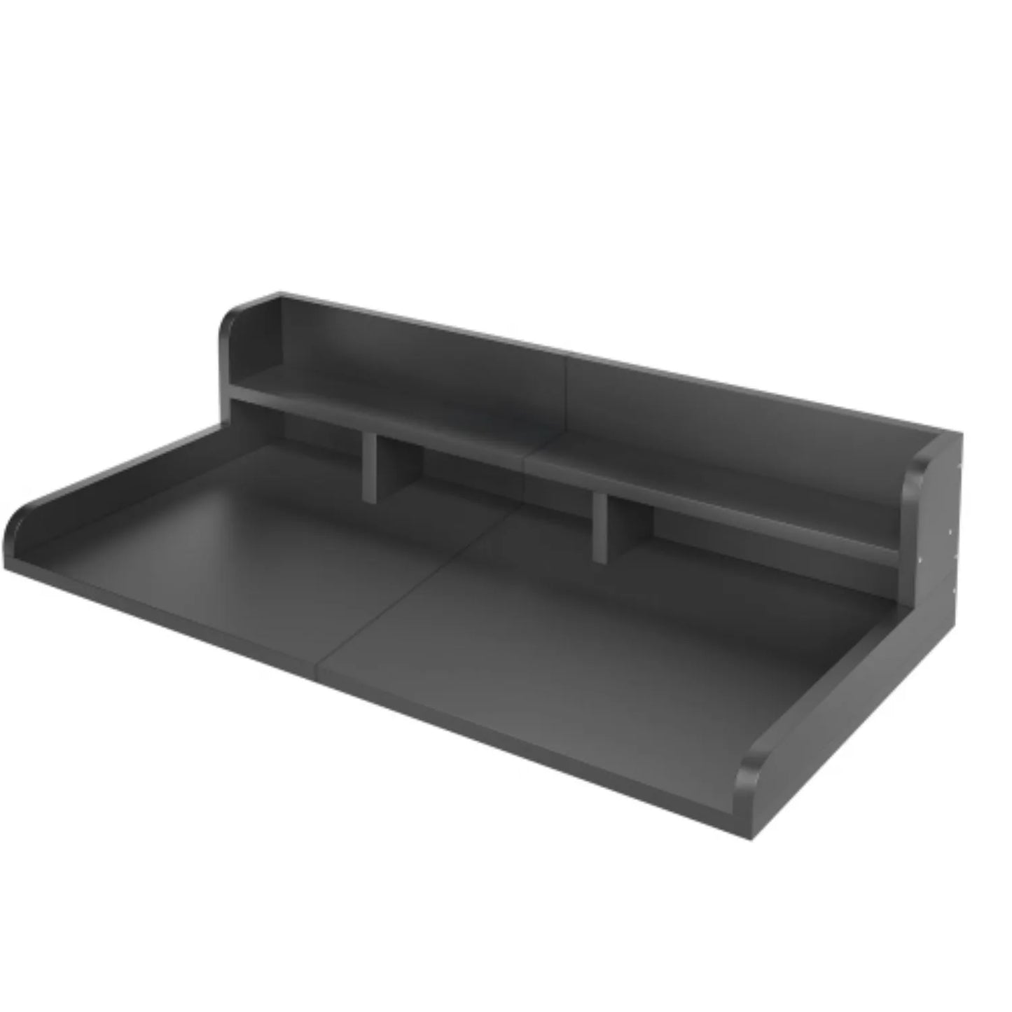 Washer Dryer Laundry Countertop With 2-Tier Storage Shelf & Edge Rails, Laundry Over Washing Top Protector For Washer And Dryer
