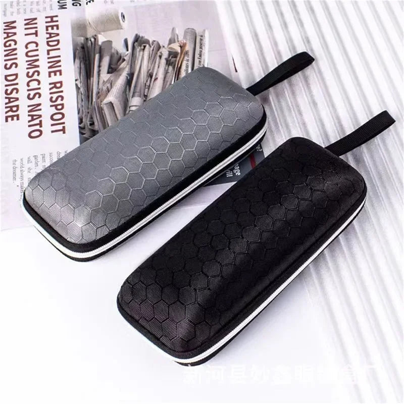 New Honeycomb Zipper Glasses Case portable Sunglasses Case Zipper Bag Hard Eye Glasses Case Glasses  box Urn Urn necklace