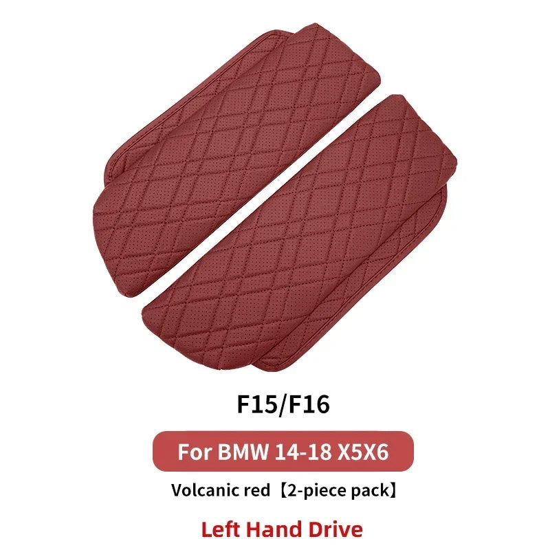 2PCS Car Central Armrest Box Console Cover Auto Styling Accessory For BMW Series5 G30 G38 F10 F11 F18 F15 F16 G05 G07 X5X6X7 LHD