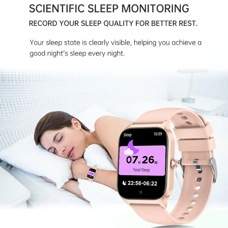 Smart Watch, 1.85" Sports Watch for IP68 Waterproof, 110+ Sport Modes, Fitness Activity Tracker, Ultra Thin Watch.