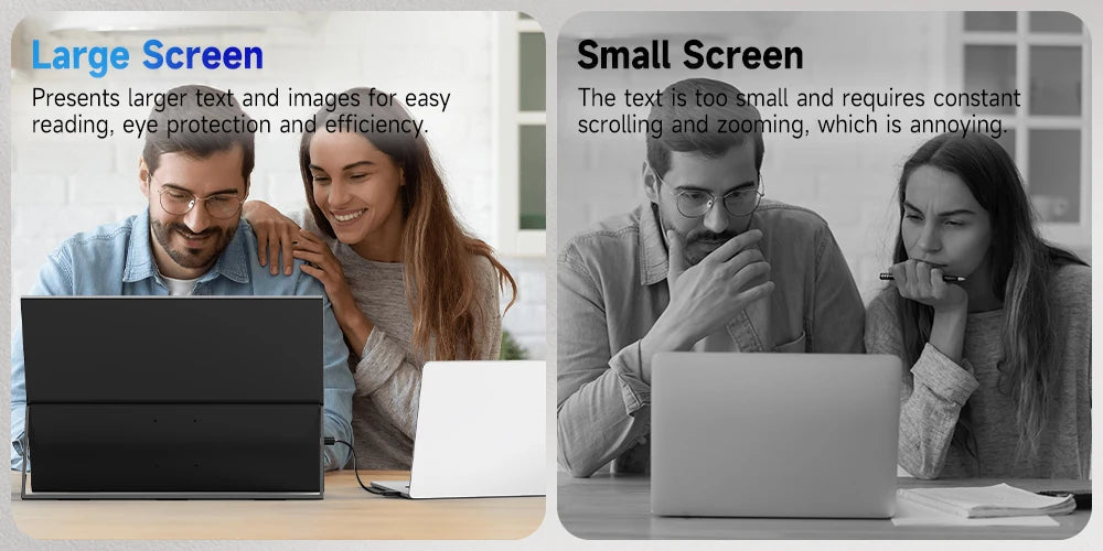 UPERFECT 24”120HZ Portable Monitor Gaming Pc Displays Laptop TV external Screen ultra-smooth For Cell phone Steamdeck MacBook