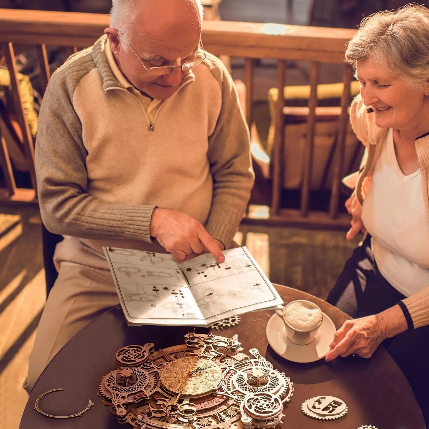 Robotime 3D Wooden Steampunk Clock Kit DIY Puzzle