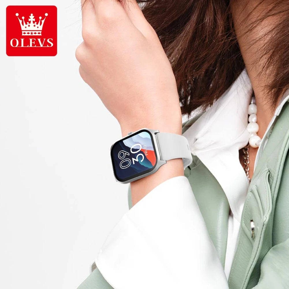 OLEVS 8205 Smart Sports Watch Bluetooth Voice Assistant Smart Multiple Sports Scenarios Health Management Smart Men Women Watche