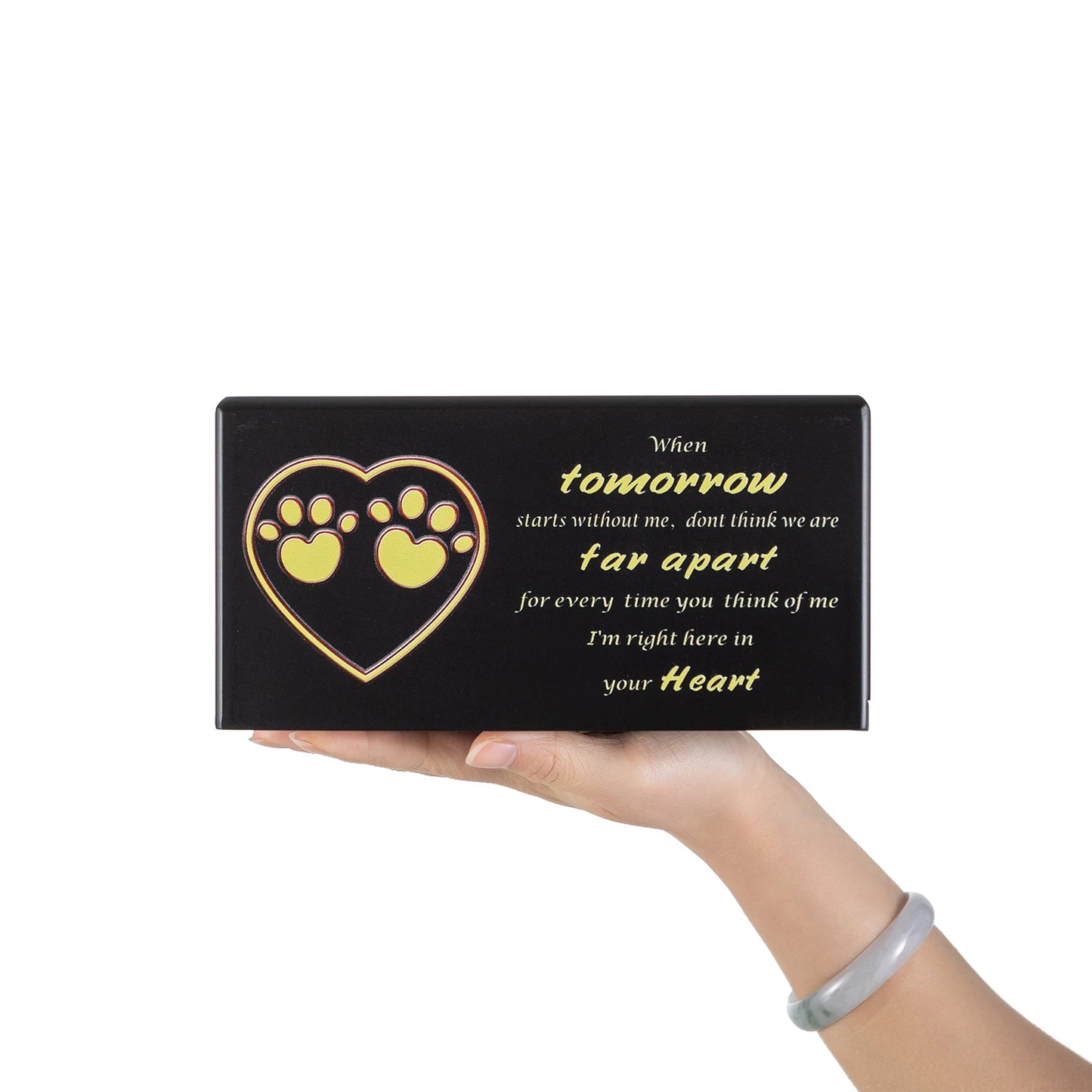Pet Cremation Urns,Dog Urn for Ashes, Pet urns Ash Box for Dogs, Wood Keepsake Memorial Urns