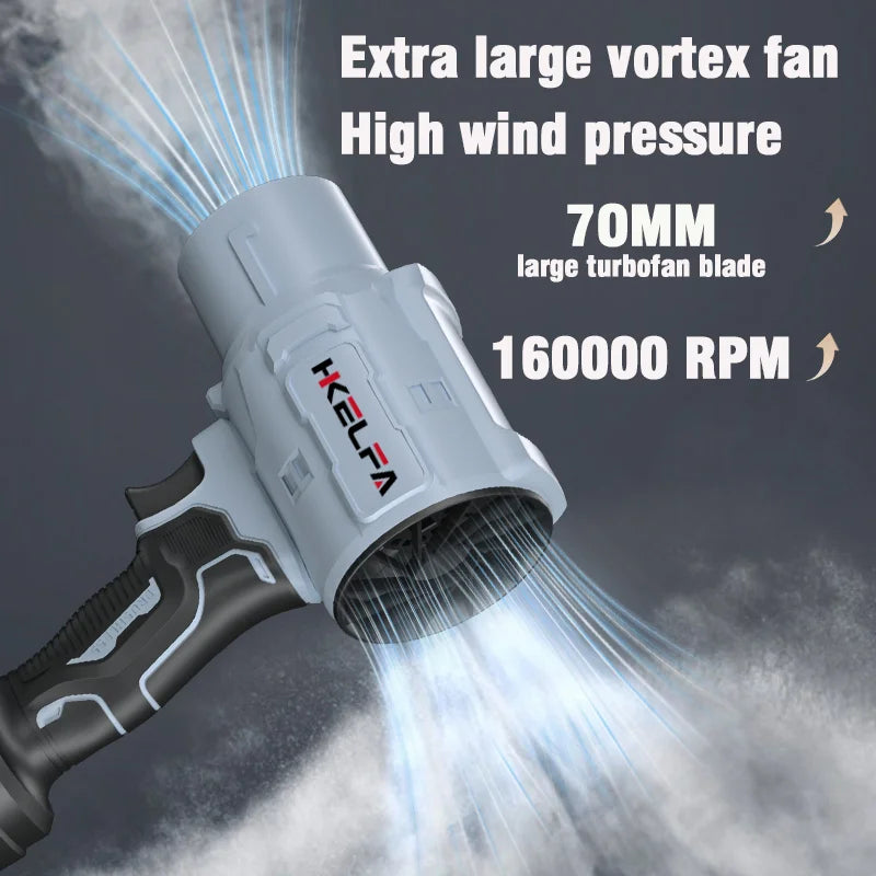 HKELFA 2000W Turbo Blower Cordless Handheld Air Blower