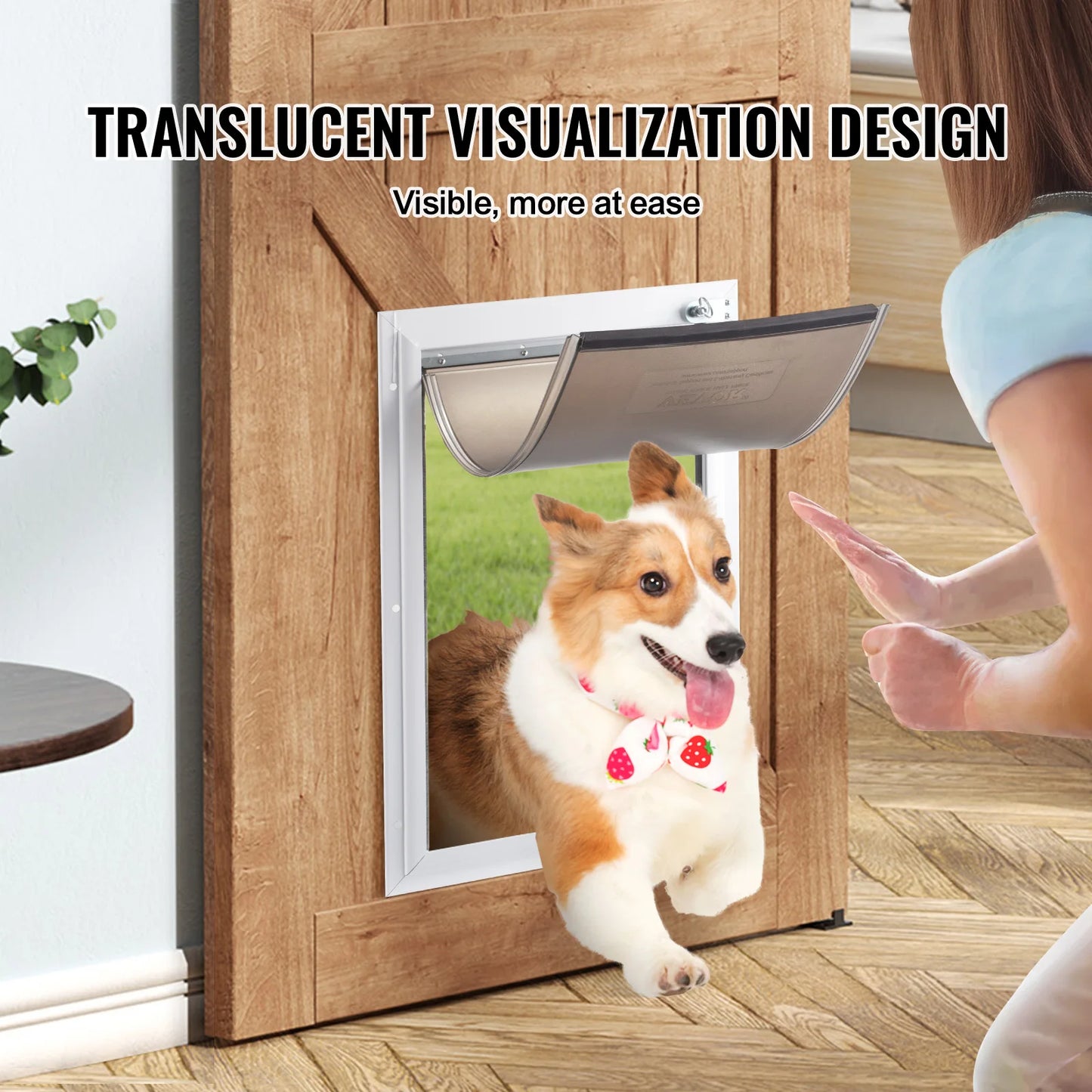 SucceBuy Pet Door Replacement Flap Compatible with Flap Pet Doors Magnetic Strip Weather-proof Thickened PVC Replacement Flap