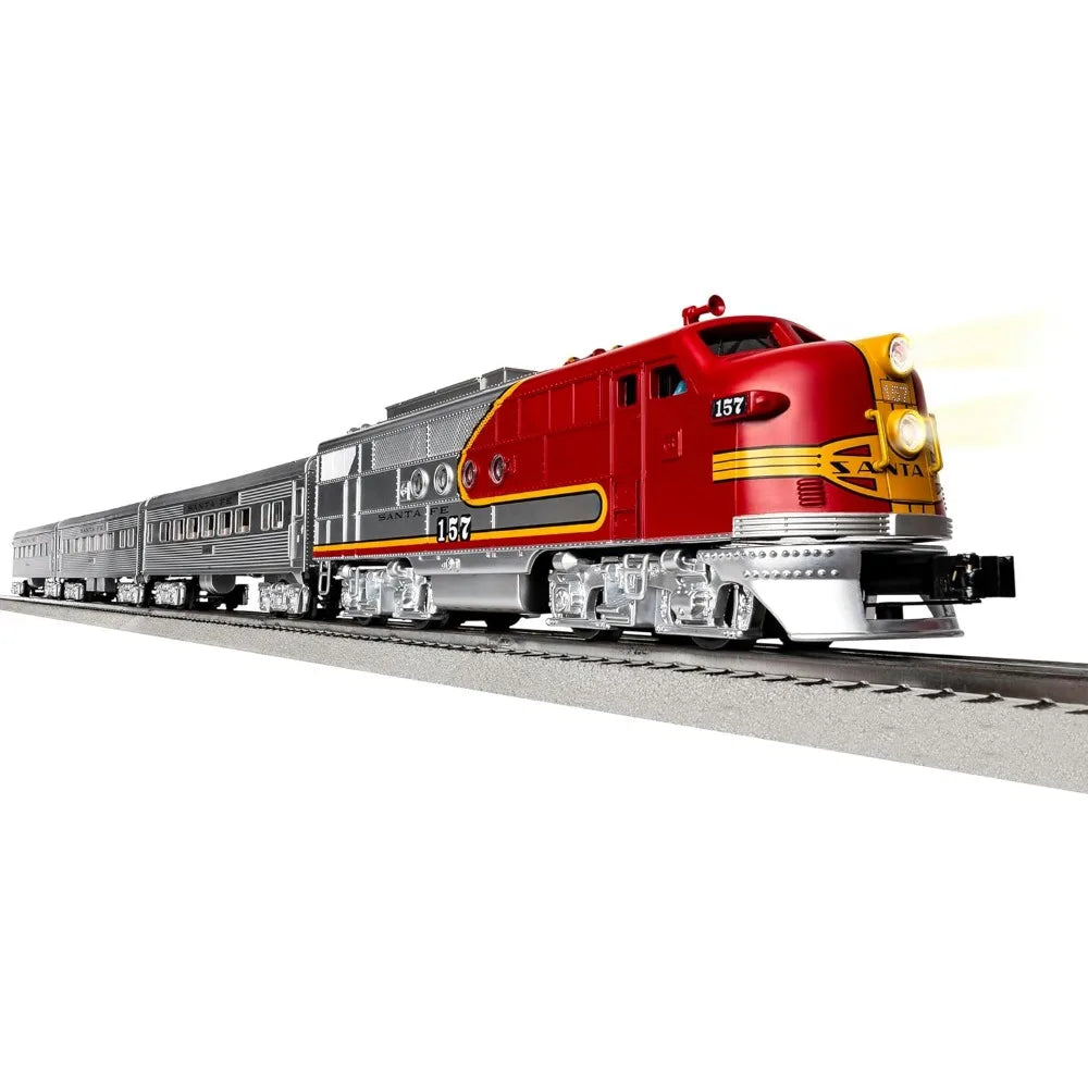 Santa Fe Super Chief Electric O Gauge 5.0 Bluetooth Train Set with Remote