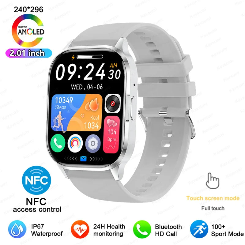 Ultra Thin Smart Watch Man Women Screen Always Display Time Sports Bracelet Bluetooth Call Fashion Smartwatch Health Custom dial