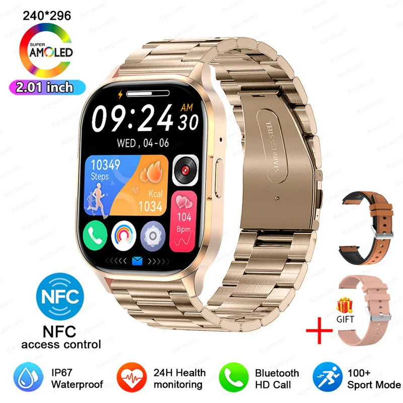 Ultra Thin Smart Watch Man Women Screen Always Display Time Sports Bracelet Bluetooth Call Fashion Smartwatch Health Custom dial