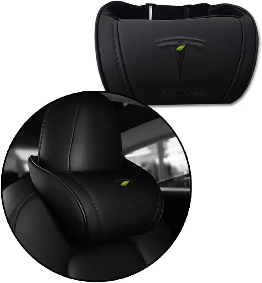 Car Headrest Neck Pillow Support Compatible with Model S X 3 Y & Cybertruck