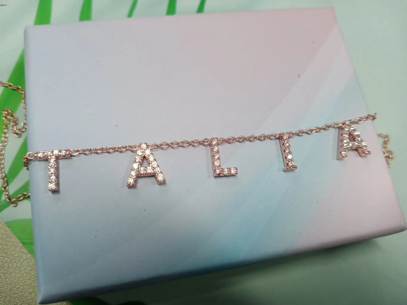 DOREMI 9mm Crystal Pendant Custom Name Pendant Necklace Personalise Zircon Letter Necklace For Women Jewelry Gift Dropshipping