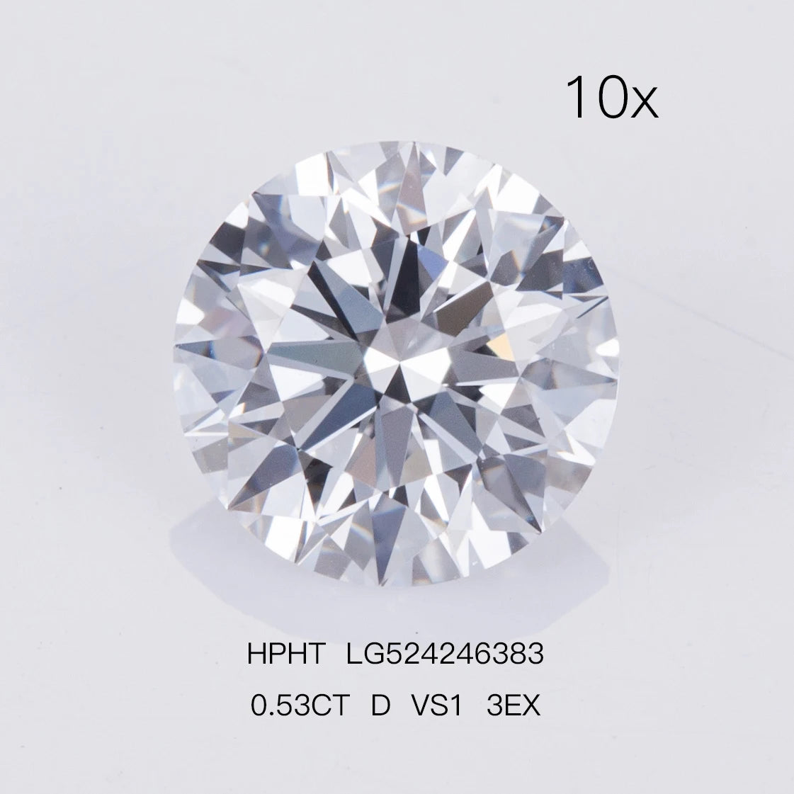 0.3ct 0.5ct 0.8ct 1ct 1.5ct 2ct 3ct Round Lab Grown Diamonds With IGI GIA Certificate CVD HPHT Laboratory Diamond Wholesales