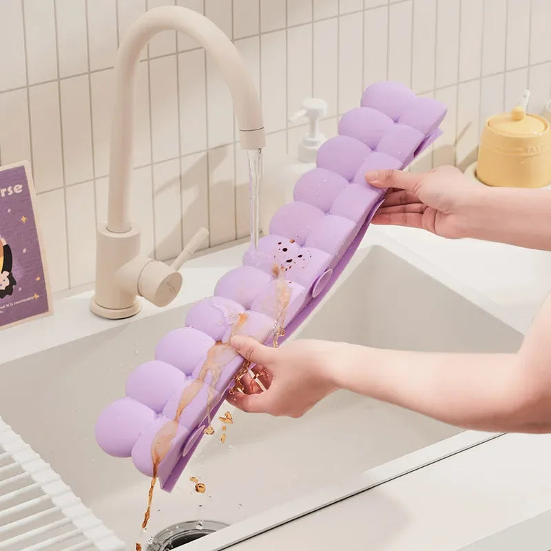 Silicone Sink Baffle Splash Guard Protect Clothes From Splashing Water Baffle Splash Protector For Washing Dishes Faucet Kitchen