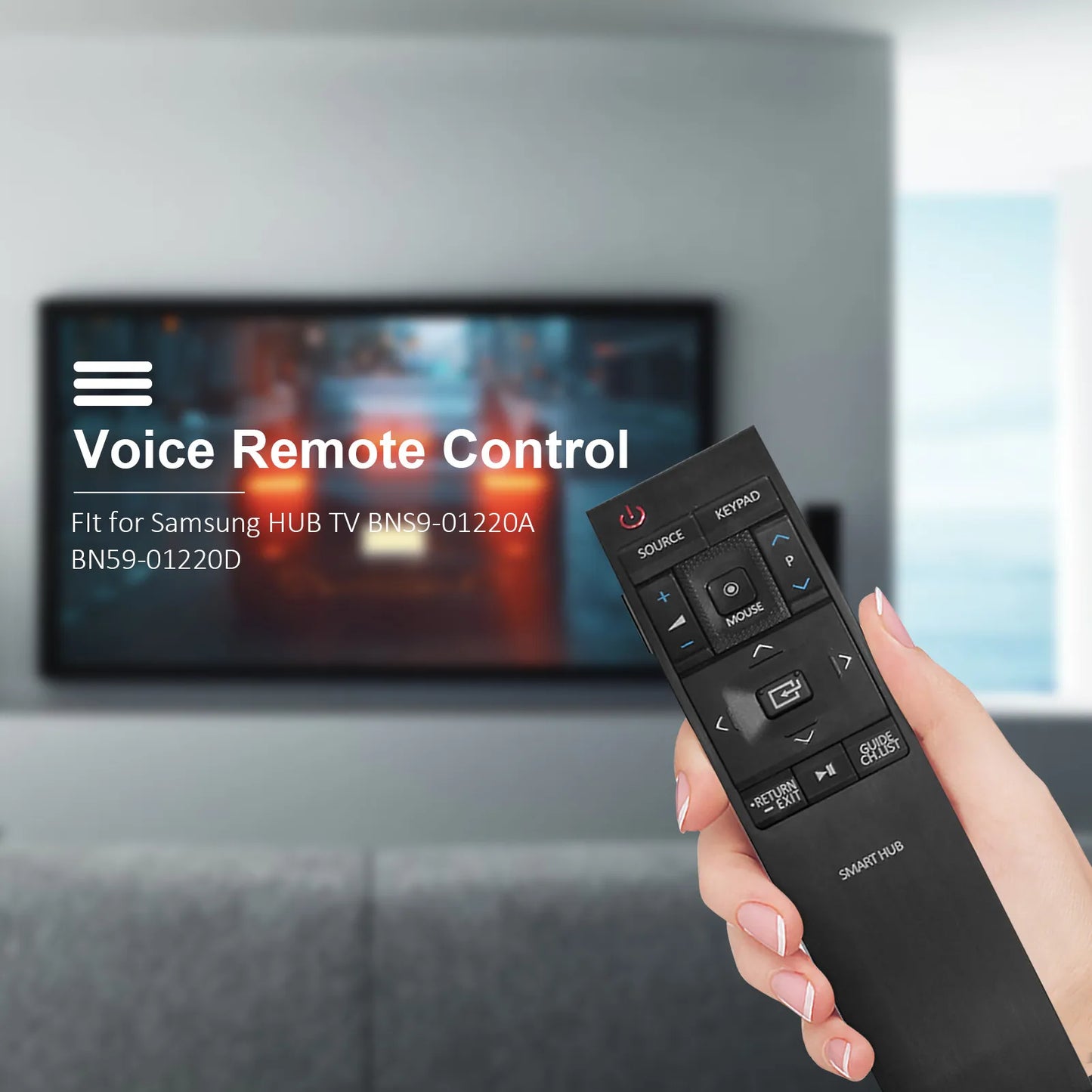 Smart Remote Control Replacement For Samsung HD 4K Smart TV BN59-01220A BN59-01220E BN59-01220G BN59-01220D BN59-01220J