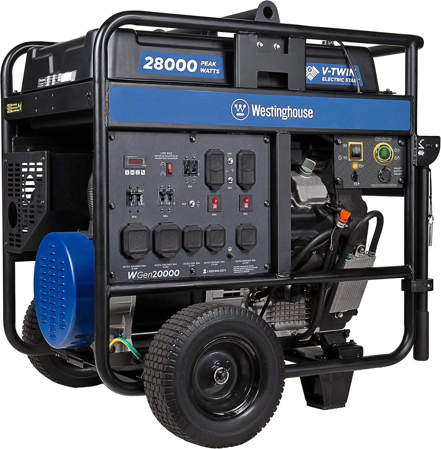 XMSJ 28000 Peak Watt Portable Home Backup Generator Electric Start
