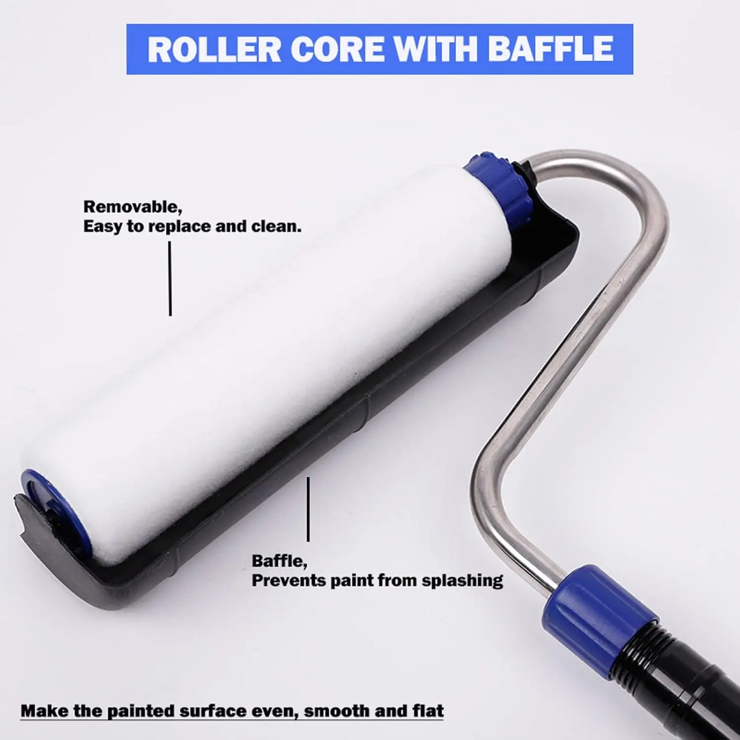 Airless Paint Spray Roller Attachment Kit with High Pressure Wand and 10-Inch Extension for Airless Paint Sprayers