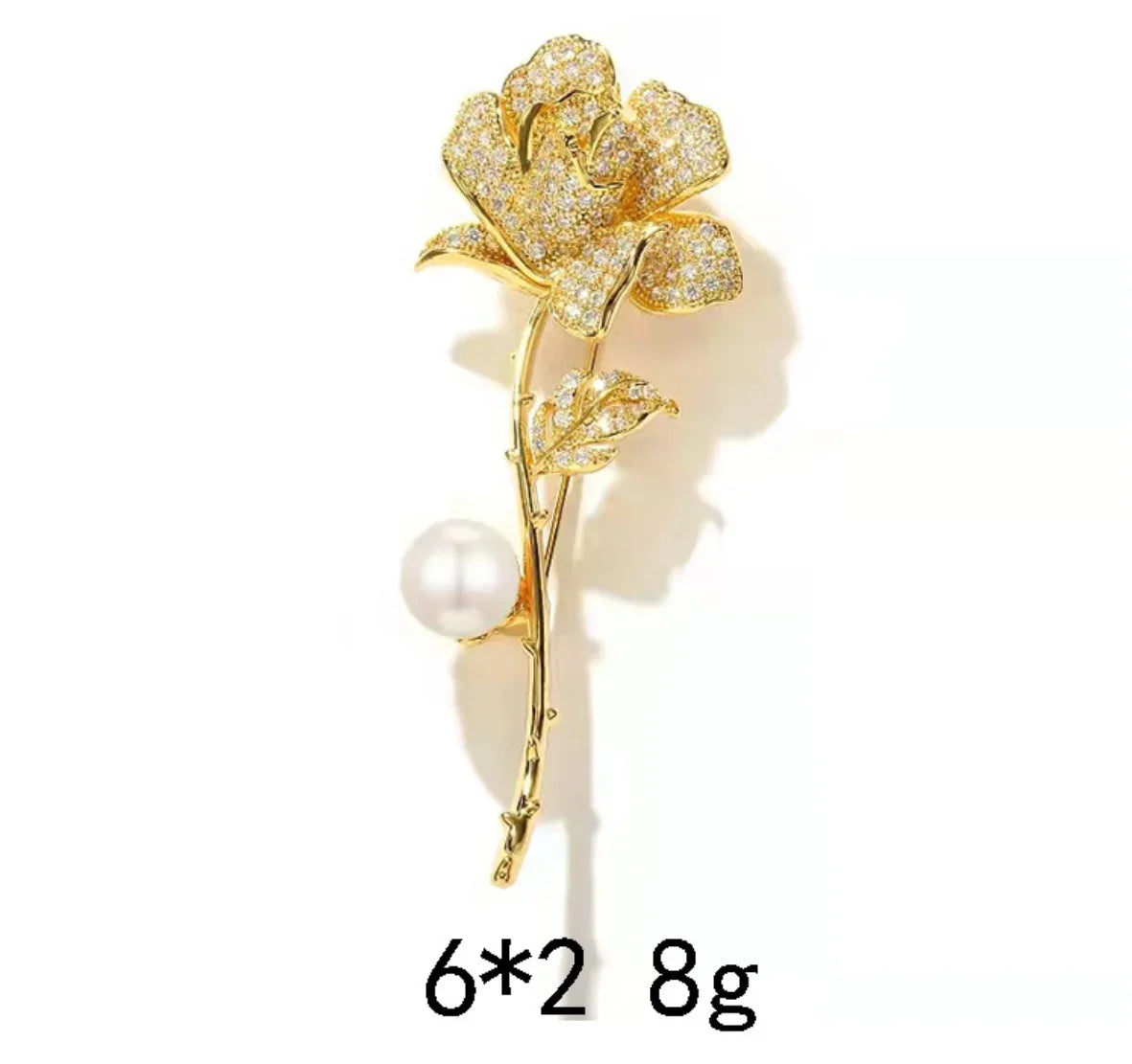 Fashion Pearl butterfly Rhinestone Brooches For Women Elegant Metal Fixed Clothing Pins Daily High-end Jewelry wholesale