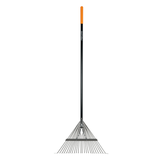 Hign-concerned Garden Rake With Metal Tines And Fiberglass Handle