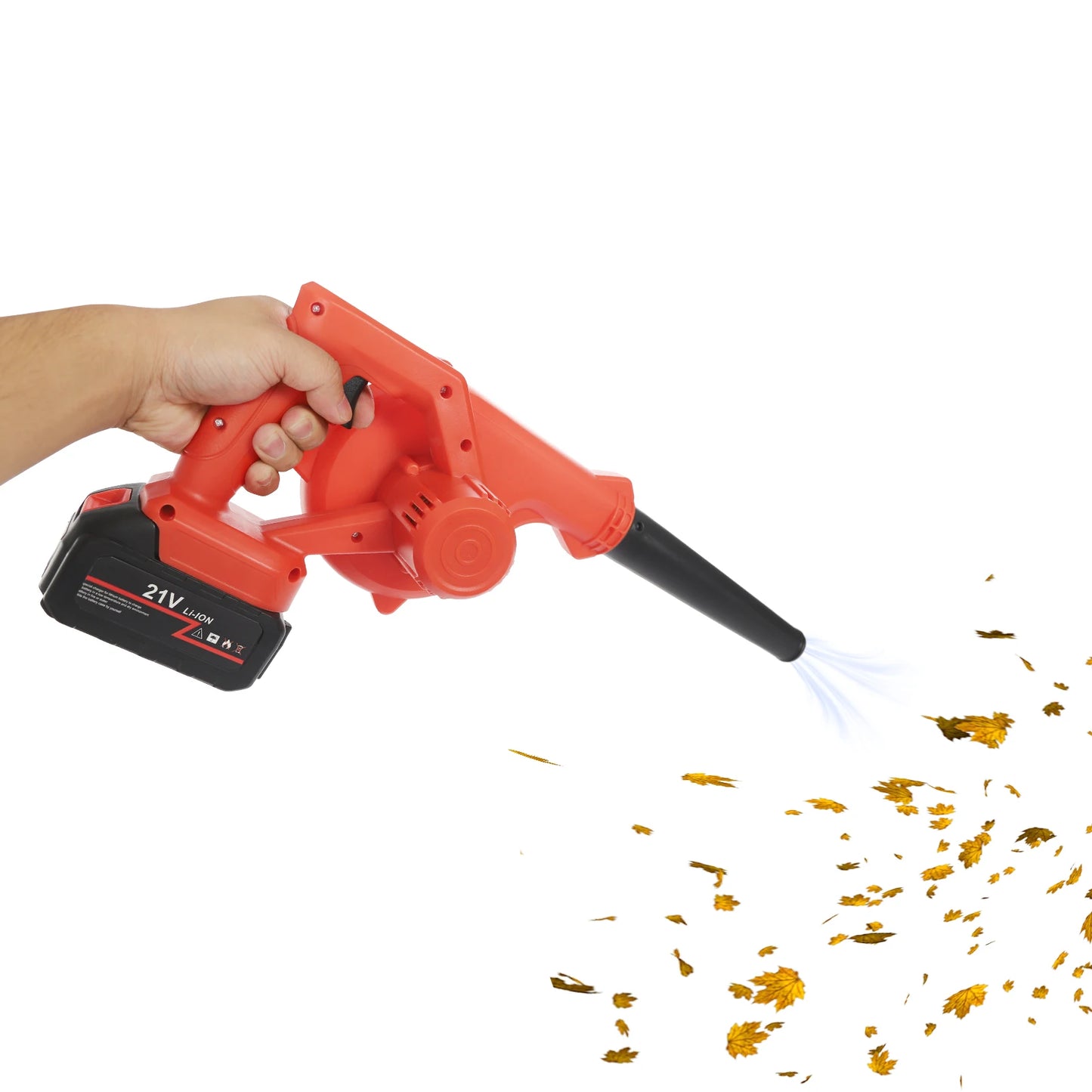 Cordless 800W Electric Leaf Blower With Rechargeable Battery