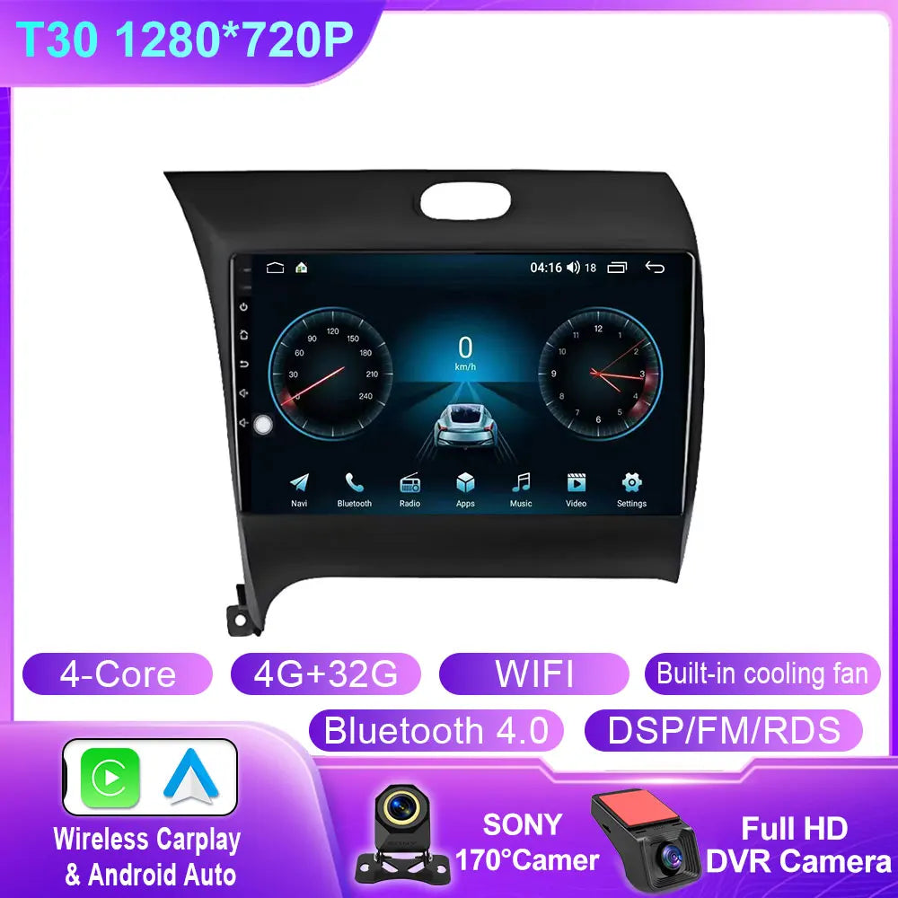 Android 14 For Kia Cerato 3 K3 Forte 2013 2014 2015 2016 2017 2018 Car Auto Radio Multimedia Player Navigation GPS NO 2din DVD