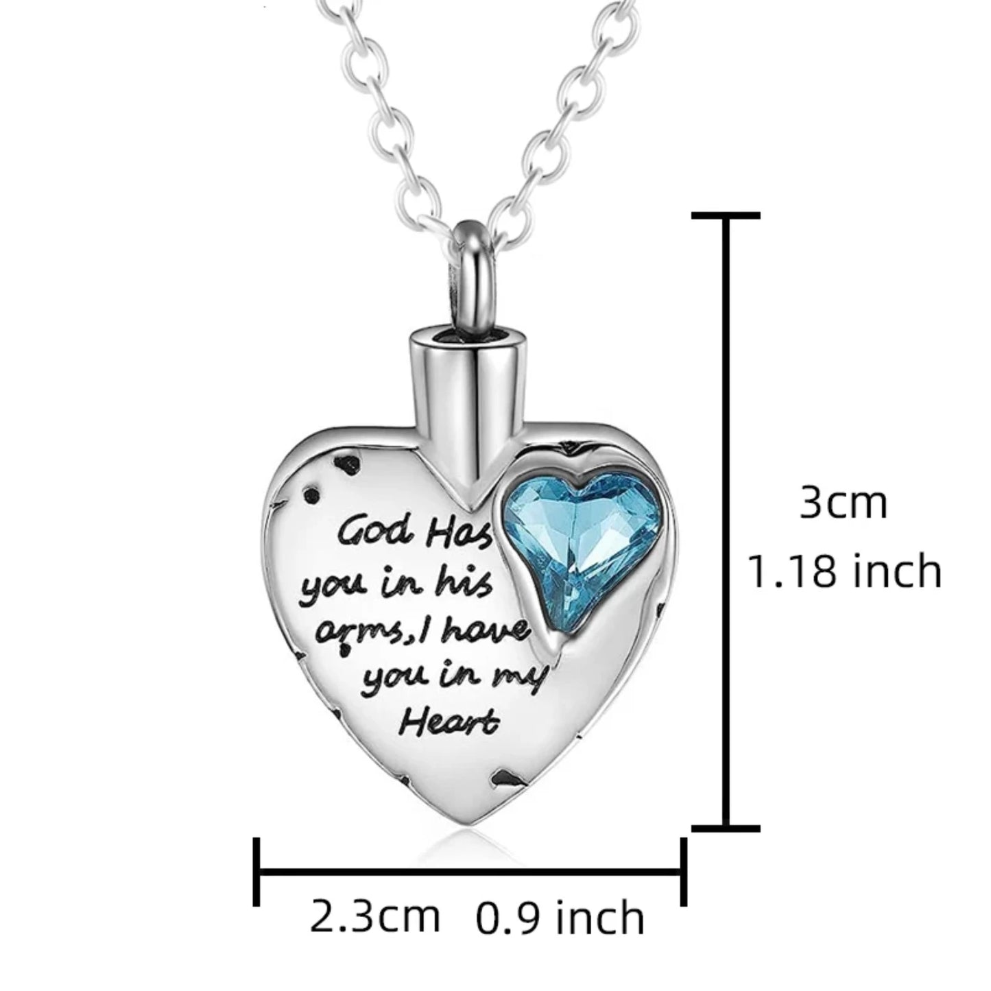 Heart Cremation Jewelry  Ashes Urn Necklace with 12Color Birthstones Ash Necklace Memorial Cremation Necklaces  Women