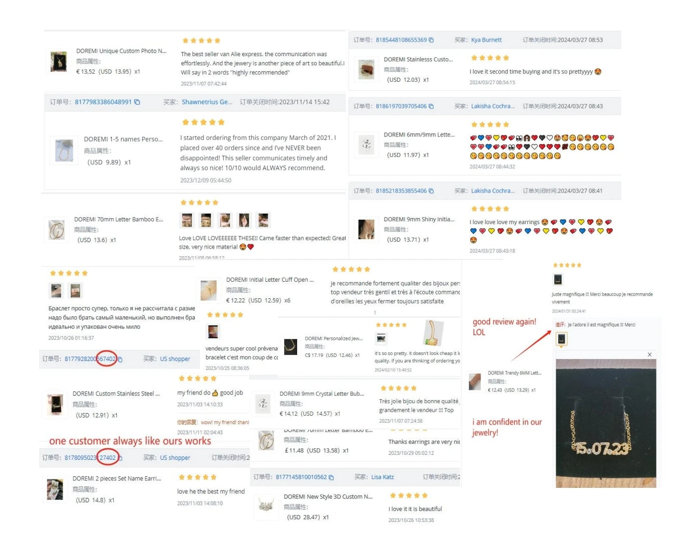 DOREMI 9mm Crystal Pendant Custom Name Pendant Necklace Personalise Zircon Letter Necklace For Women Jewelry Gift Dropshipping