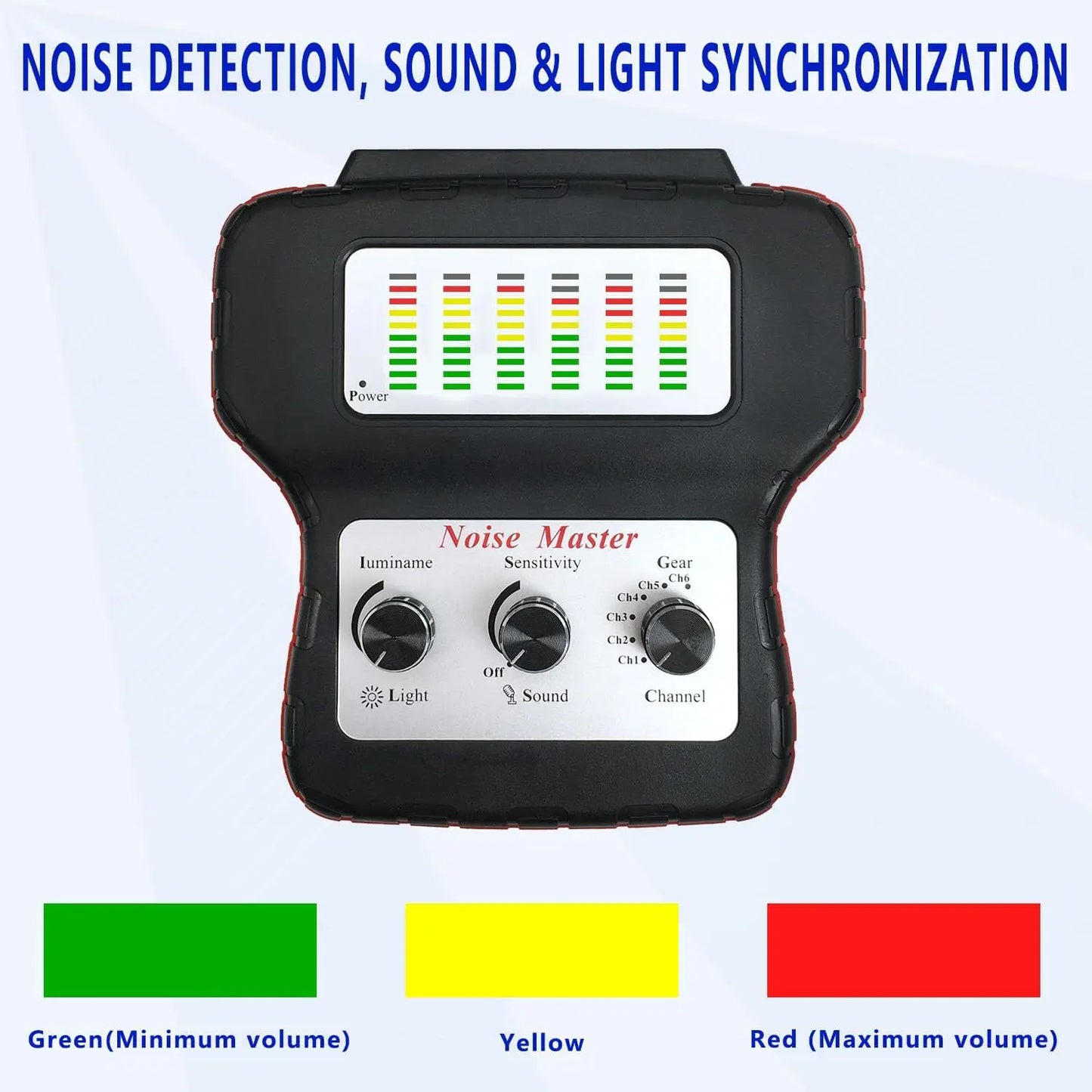 6-Channel Car Engine Noise Detector Kit with Electronic Stethoscope & Headphones for Automotive Diagnostics